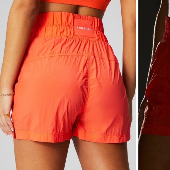 Ultra High-Waisted Piped Nylon Short - Picture 2 of 3